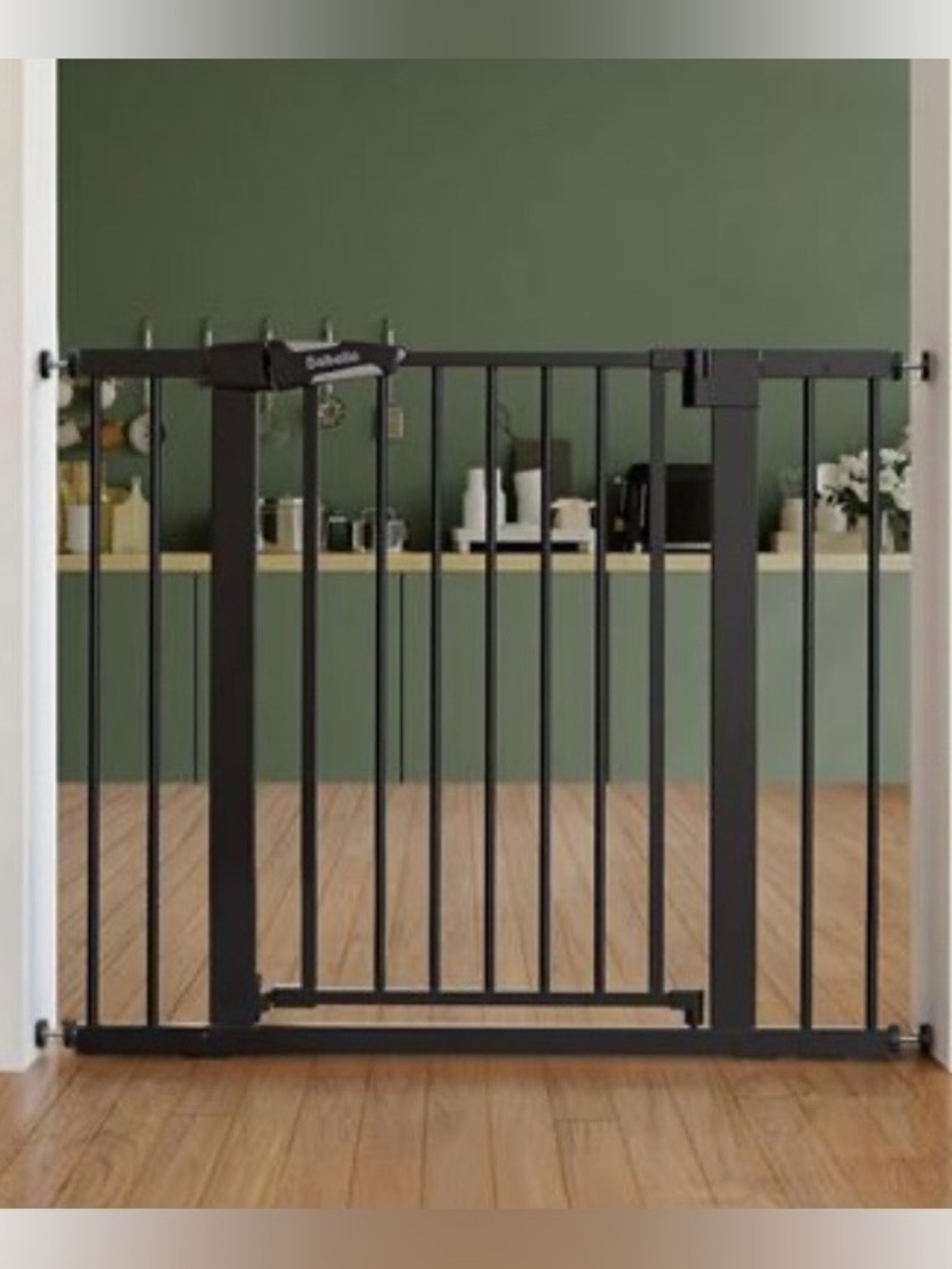 Babelio Extra Wide Safety Gate – Black Metal – New - Open Box - Never Used